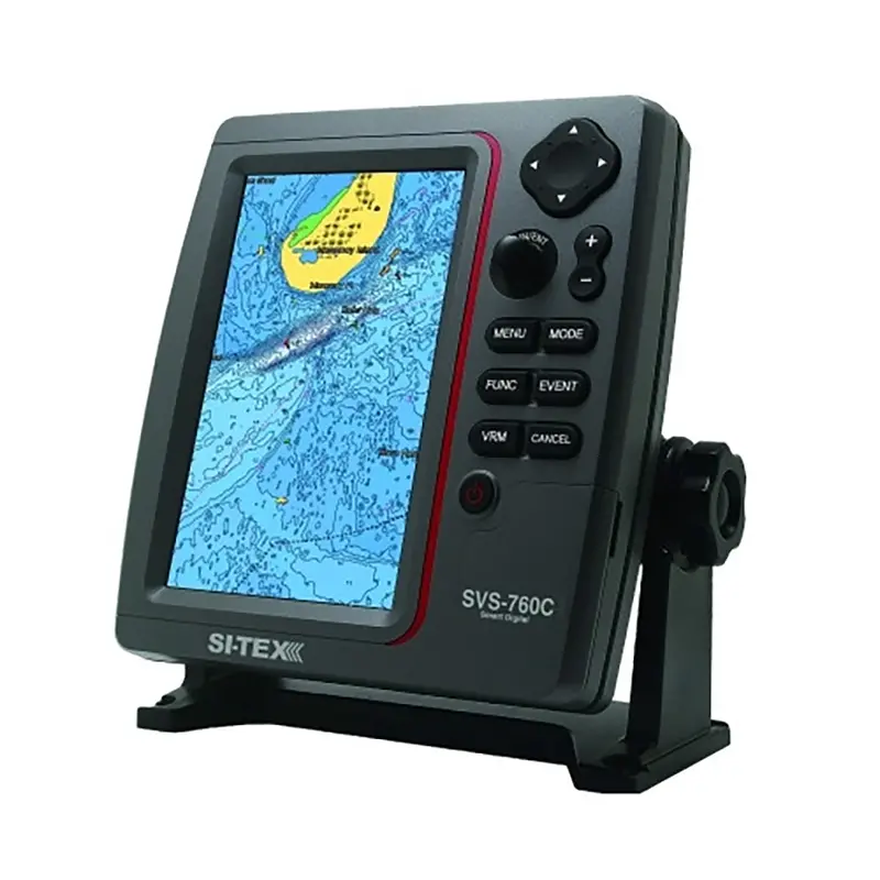 Si-Tex Svs-760C+ Standalone 7-Inch Gps Chartplotter With Color Display, External Gps Antenna, And Preloaded C-Map 4D Charts 1