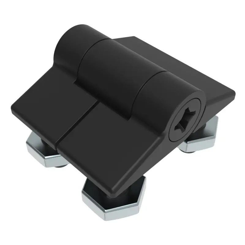 Southco E6-10-101-20 Adjustable Torque Hinge – Symmetric, Compact Size, Acetal Copolymer, Matte Black 1