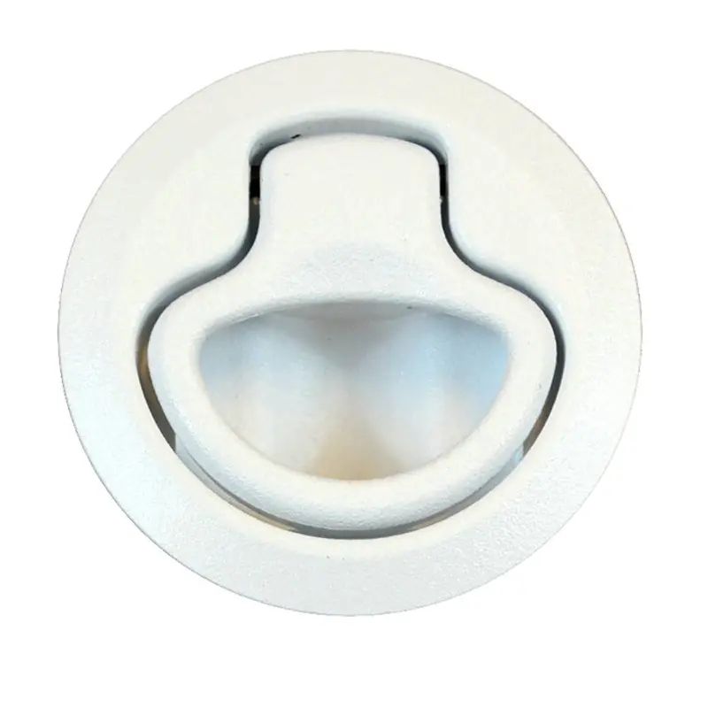 Southco M1-63-1 Non-Locking Pull-To-Open Flush Latch – White Plastic 1