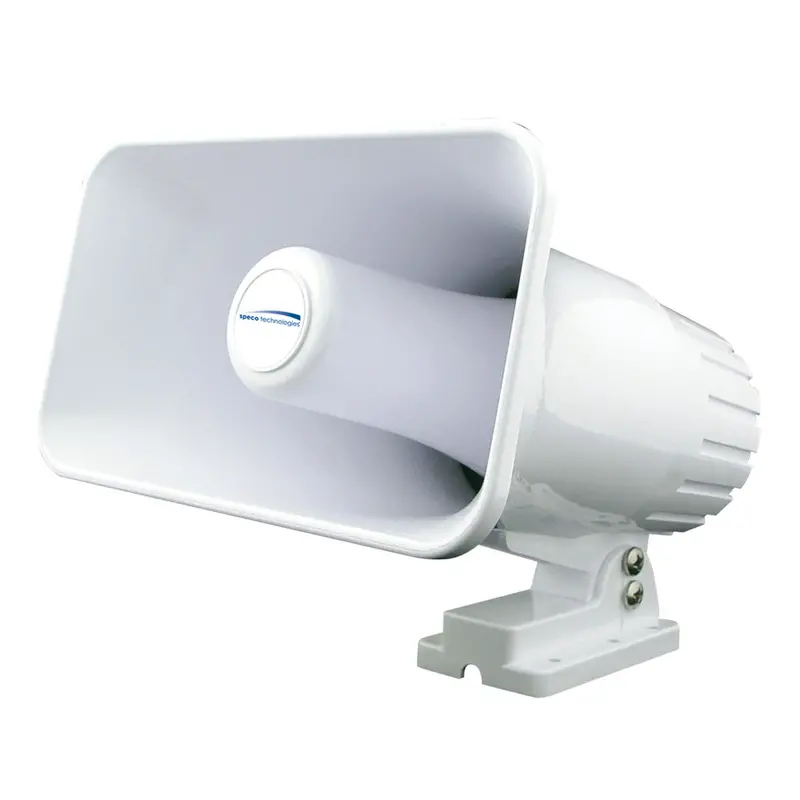 Speco Spc12Rp Weatherproof 4" × 6" Pa Horn Speaker – White Finish 1