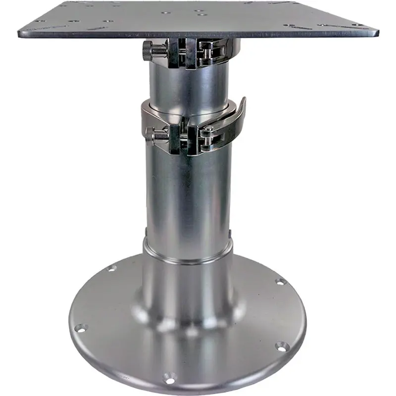 Springfield 3-Stage Adjustable Pedestal Table – 16" To 30", Brite Dip Finish 1
