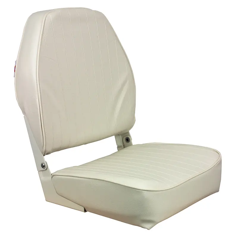 Springfield High-Back Folding Seat – Sleek White Finish [1040649] 1