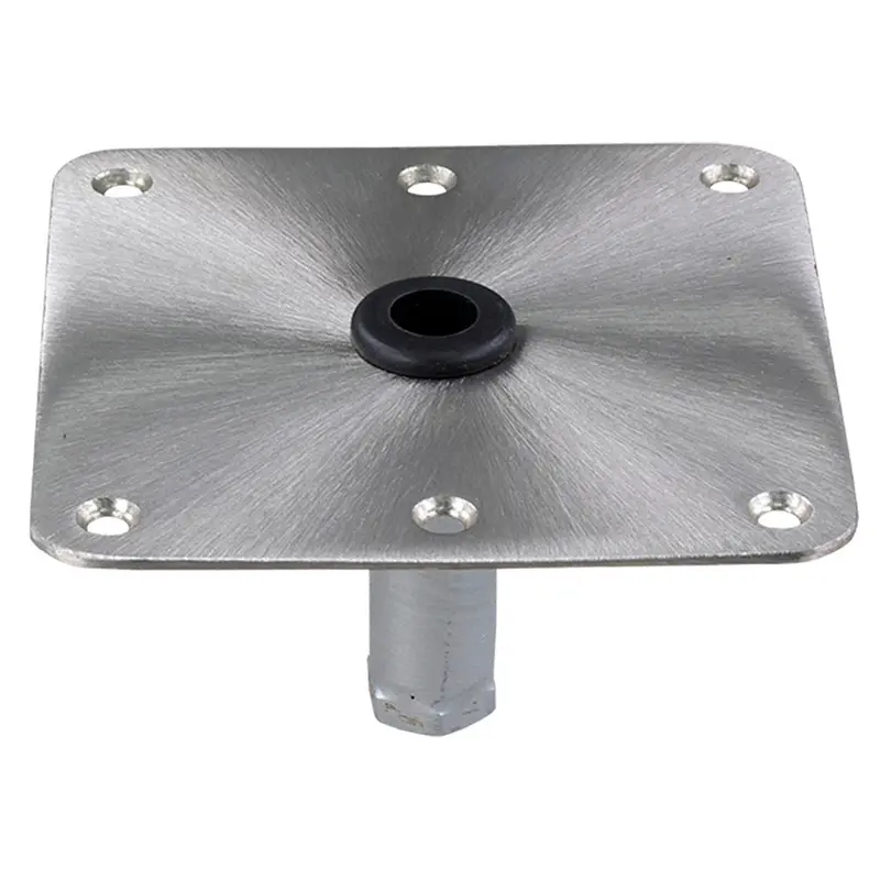 Springfield Kingpin 7" X 7" Stainless Steel Square Base – Threaded Mounting 1