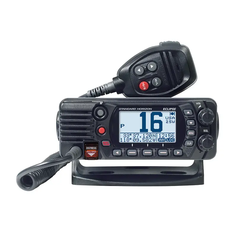 Standard Horizon Gx1410B Eclipse 25W Fixed-Mount Vhf Radio – Sleek Black Housing 1