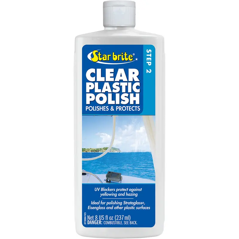 Star Brite Clear Plastic Polish – Step 2 Finishing Formula – 8 Oz (Model 87308) 1