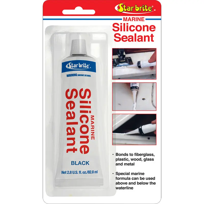 Star Brite Compact Black Marine Silicone Sealant – 2.8 Oz Tube 1