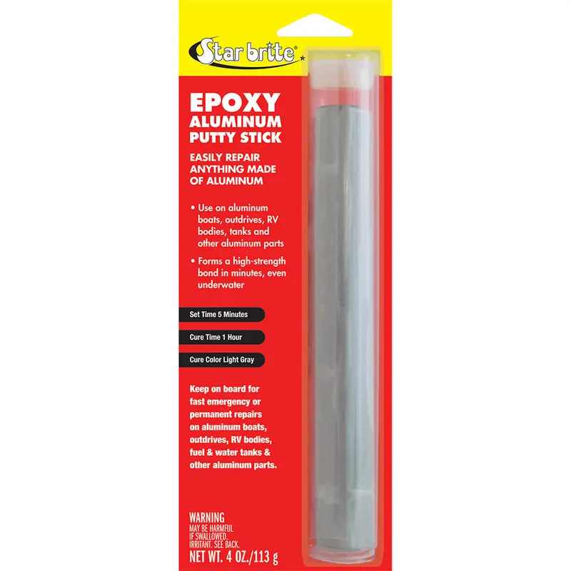 Star Brite Epoxy Aluminum Repair Putty Stick – 4 Oz Marine-Grade Filler (87004) 1