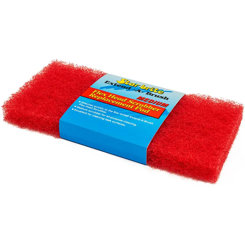 Star Brite Large Medium-Texture Red Scrub Pad For General Purpose Use 1