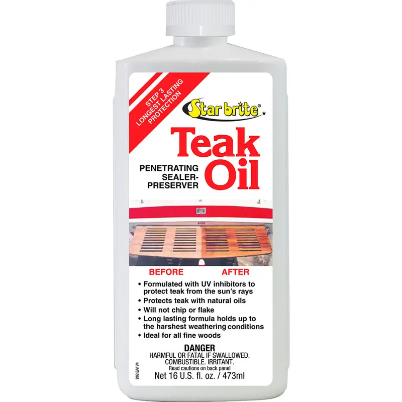 Star Brite Long-Lasting Teak Oil With Uv Inhibitors – 16 Oz 1