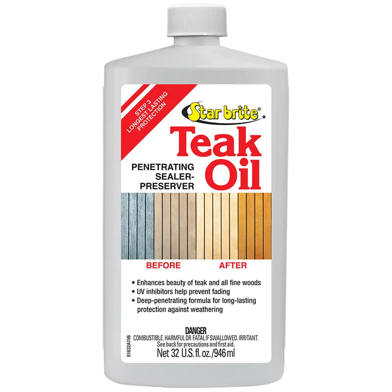Star Brite Long-Lasting Teak Oil With Uv Protection – Penetrating Preserver – 32 Oz (81632) 1