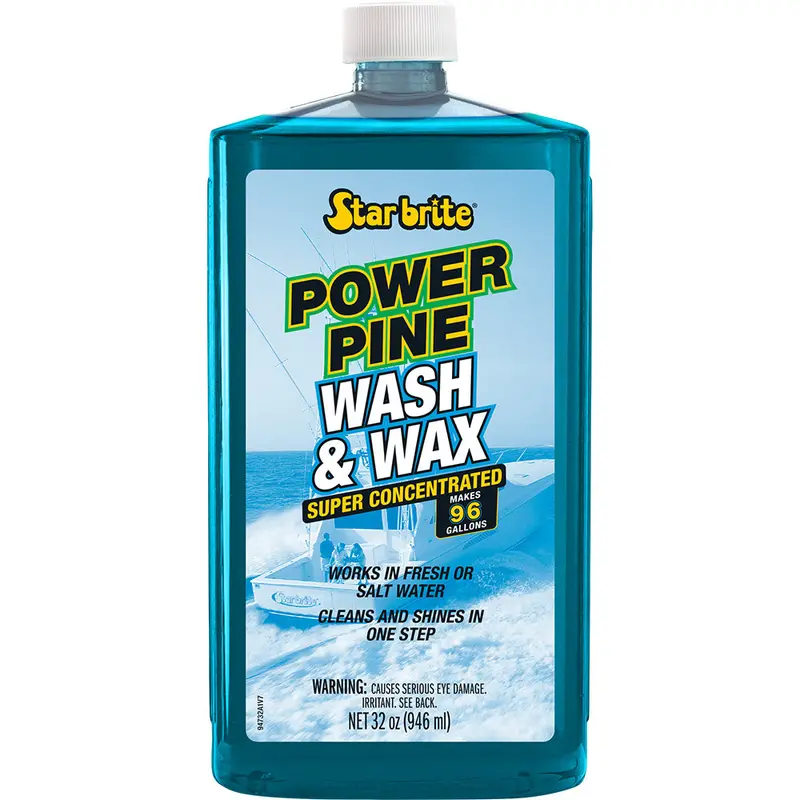 Star Brite Power Pine Boat Wash & Wax – Concentrated Marine Formula, 32 Oz Bottle (94732) 1