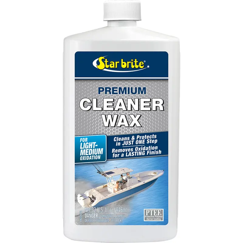 Star Brite Premium Cleaner Wax – Single-Step Boat Cleaning And Wax (32 Oz) 1