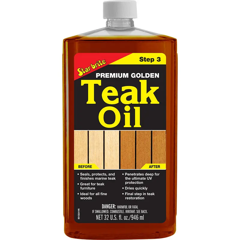 Star Brite Premium Golden Teak Oil – Rich-Tone Formula – 32 Oz (85132) 1