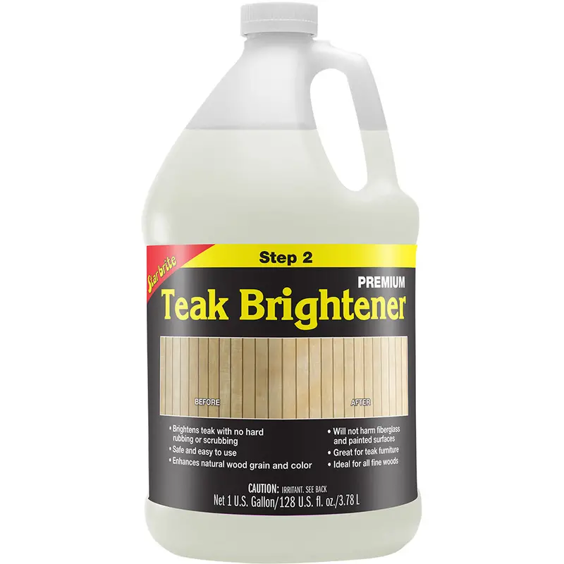 Star Brite Premium Teak Brightener – Restores Natural Color – 1 Gallon (81500) 1
