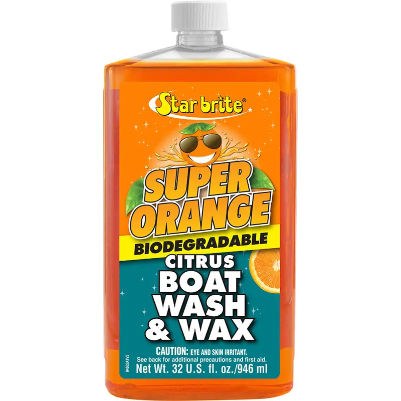 Star Brite Super Orange Boat Wash & Wax – Ready-To-Use Cleanser With Protective Wax, 32 Oz (94632) 1
