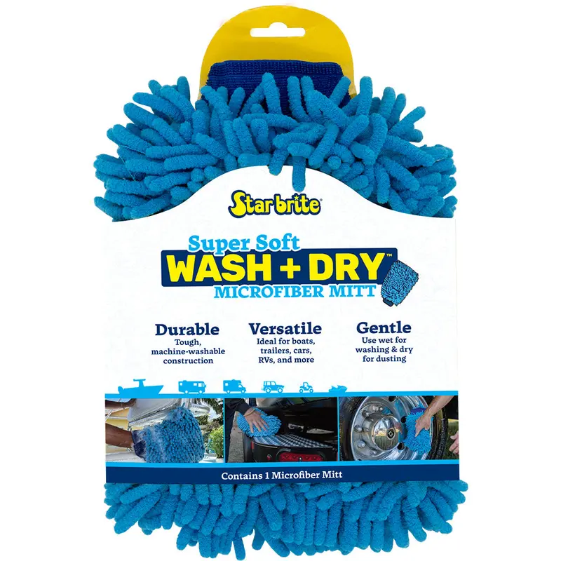 Star Brite Washable Microfiber Reggae Cleaning Mitt 1