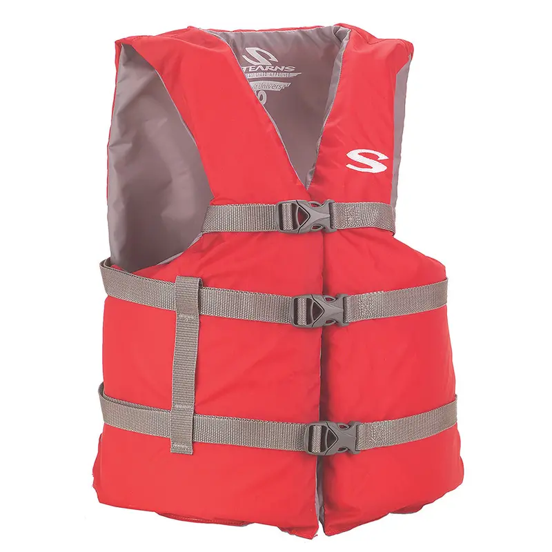 Stearns Adult Universal-Fit Red Classic Pfd Life Vest (Model 2158948) 1