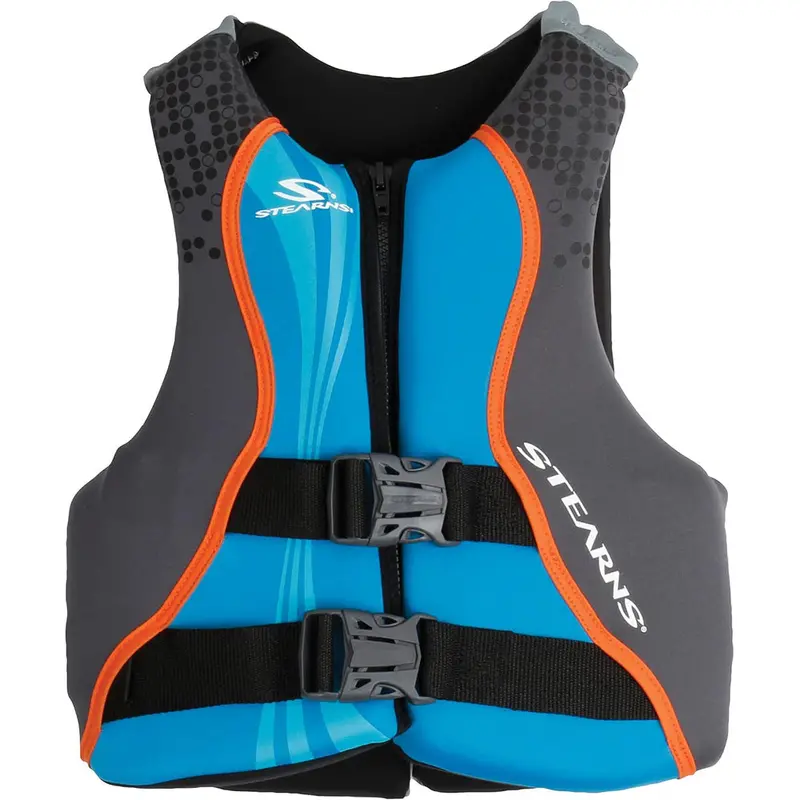 Stearns Youth Hydroprene Type Iii Life Vest – Blue/Grey, 50–90 Lb Capacity [2000037953] 1