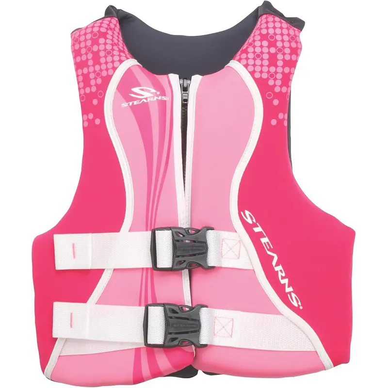 Stearns Youth Hydroprene Type Iii Life Vest – Pink/Hot Pink, 50–90 Lb Fit [2000036923] 1