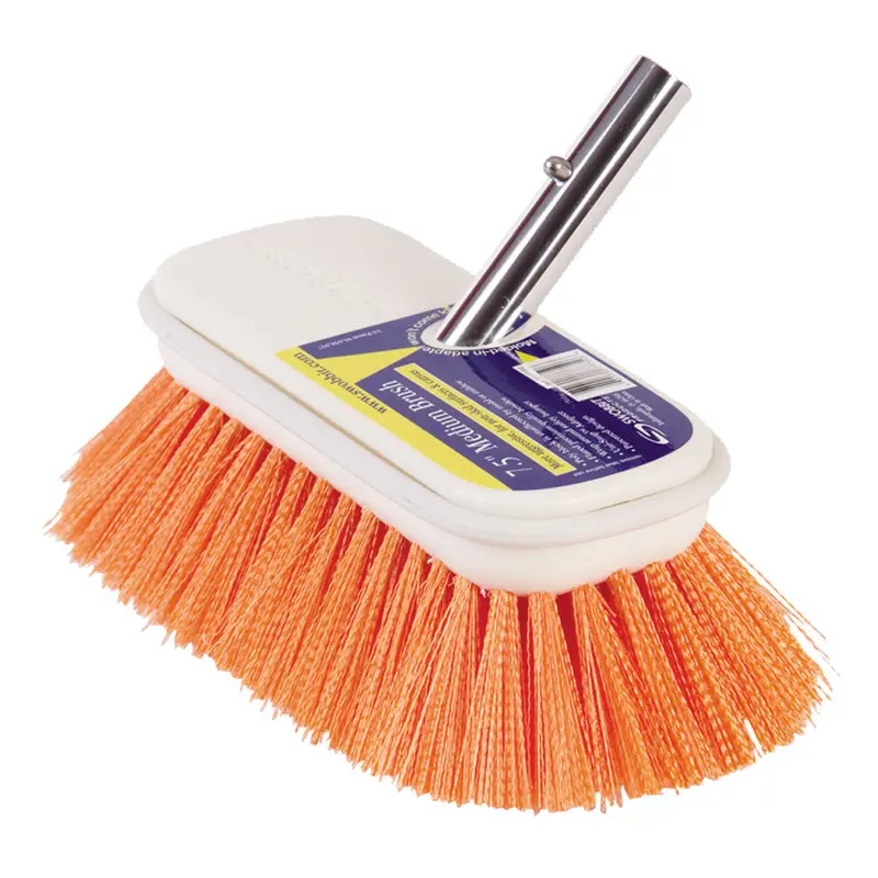 Swobbit 7.5-Inch Medium-Stiffness Brush – Orange Flagged Bristles [Sw77350] 1