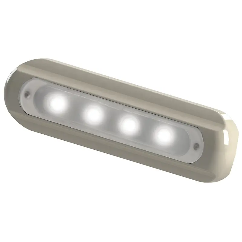 Taco 4-Led Flat-Mount Deck Light With White Housing (F38-8800W-1) 1