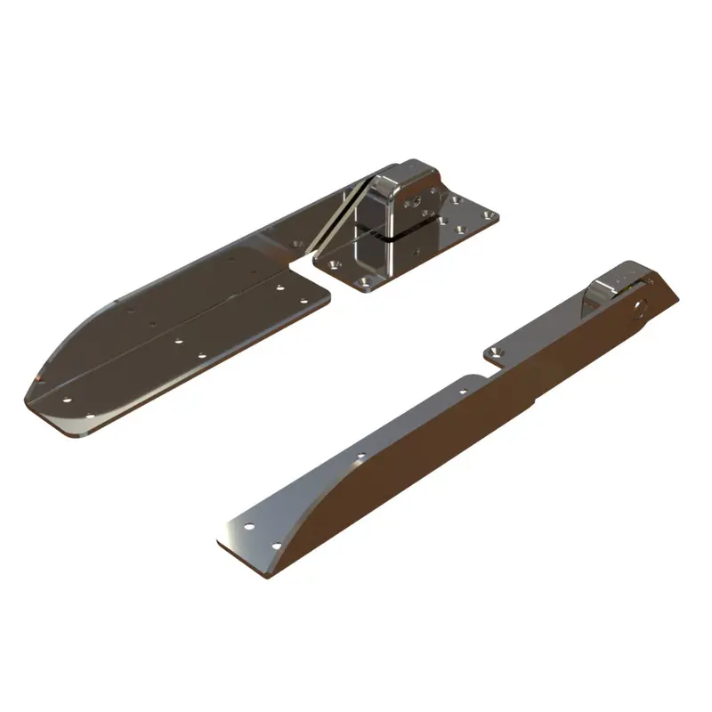 Taco Command Ratchet Hinge – 18.5-Inch, Polished 316 Stainless Steel With Hard Stop [H25-0048] 1