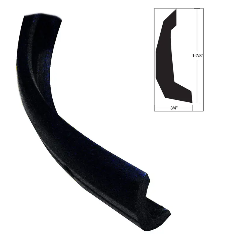 Taco Semi-Rigid 2-Inch Black Rub Rail Kit Without Insert – 30-Foot Length [V11-4135Bka30-3] 1