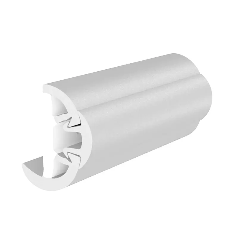 Taco Suproflex Rub Rail Kit With Vinyl Overlay – 1-5/8" H × 7/8" W × 60' L, White Rail + White Insert [V11-9991Wwk60-2] 1