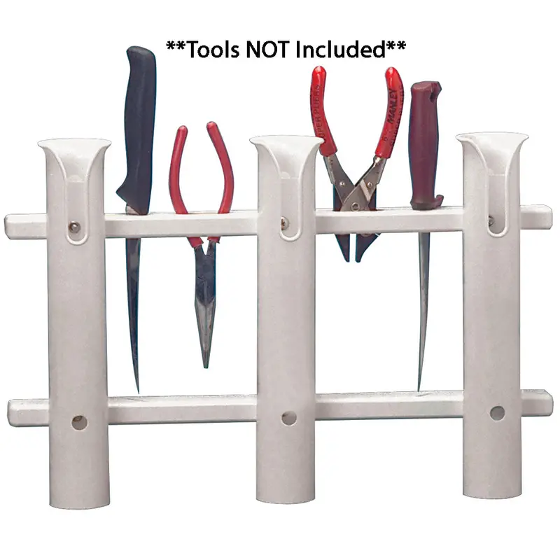 Taco White 3-Rod Polyethylene Rod Rack [P03-063W] 1