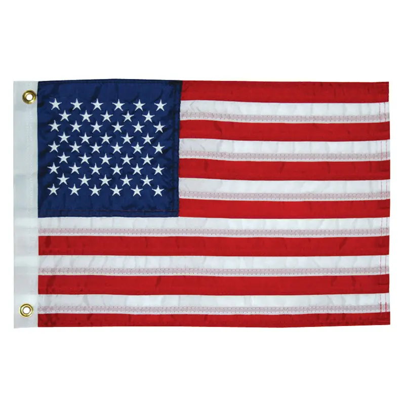 Taylor Made 12" × 18" Deluxe 50-Star Us Flag – Sewn Construction, Fade-Resistant Fabric 1