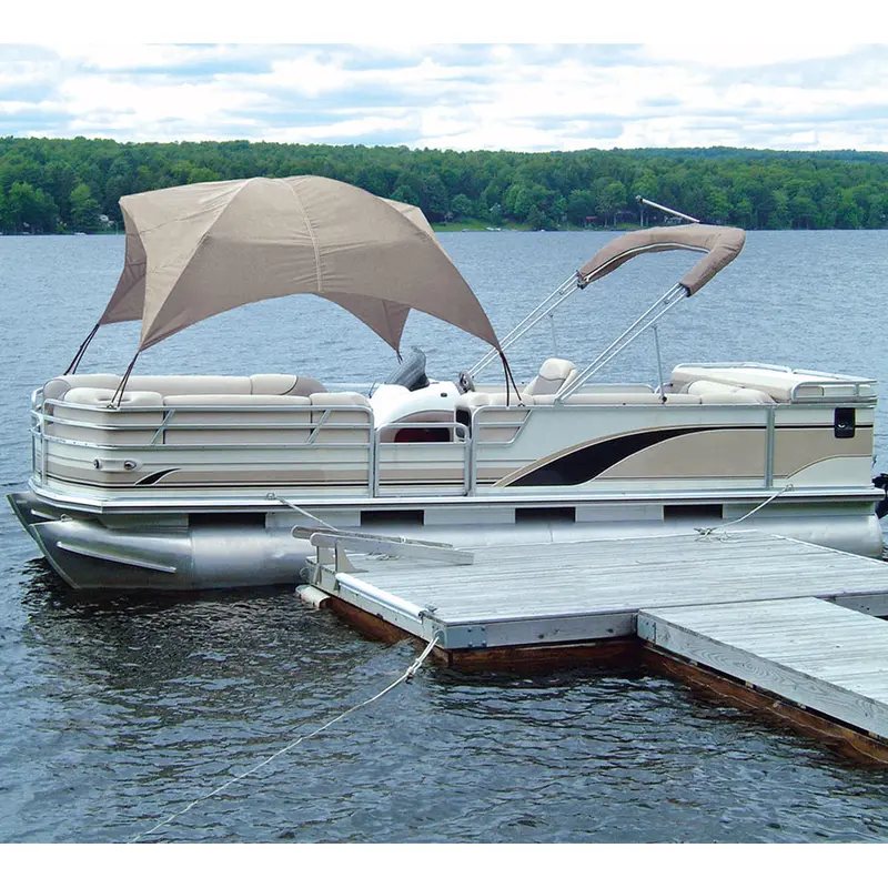Taylor Made Sand-Colored Pontoon Gazebo 1