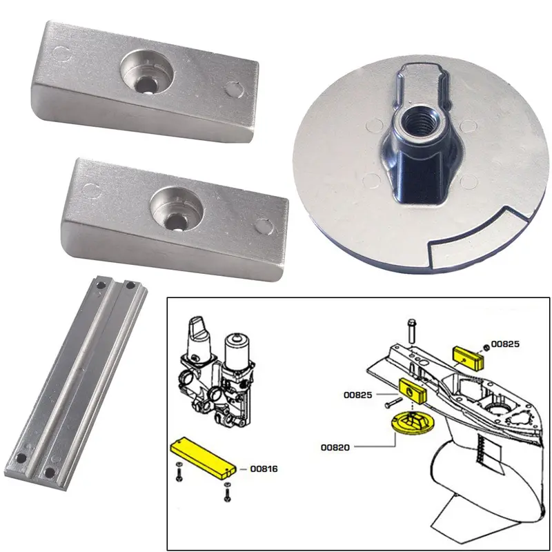 Tecnoseal 20814Mg Anode Kit – Magnesium Replacement For Mercury Verado 4 Outboards 1