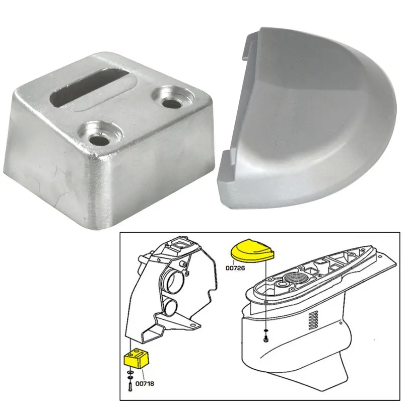 Tecnoseal Aluminum Anode Kit With Fasteners For Volvo Sx Sterndrives 1