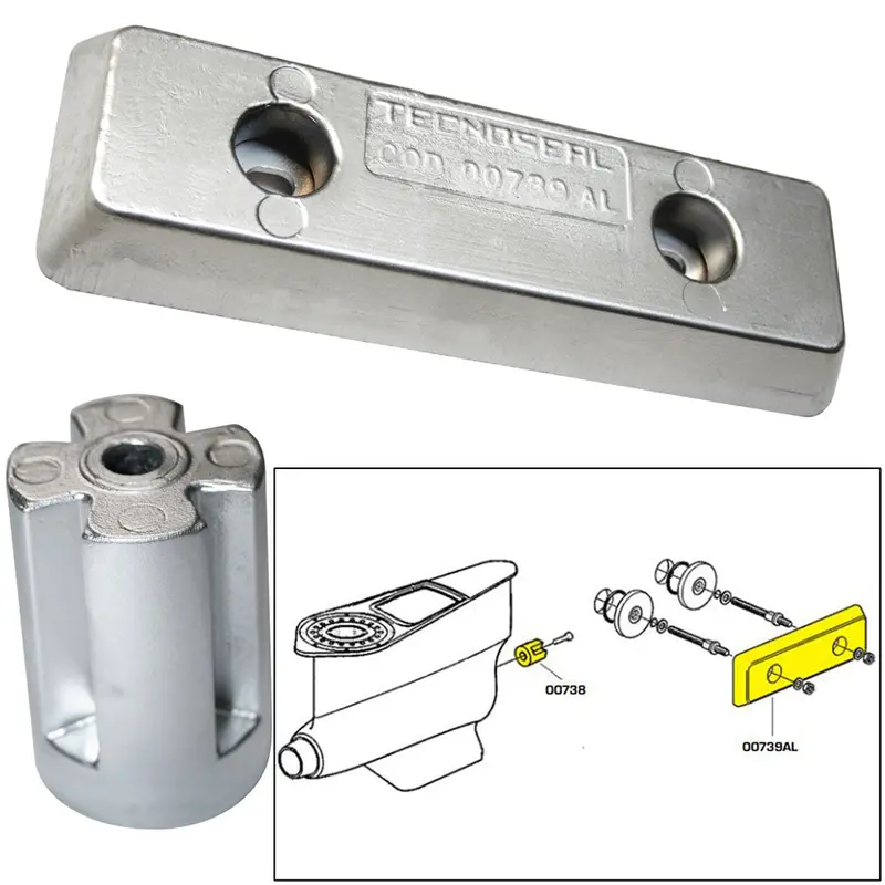 Tecnoseal Zinc/Aluminum Anode Kit For Volvo Ips Pod Drives 1