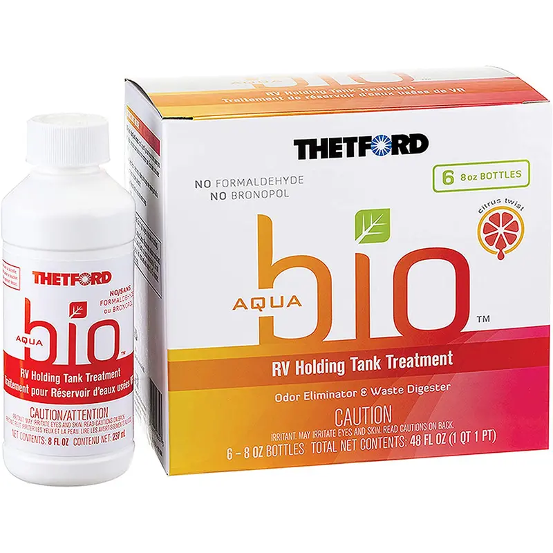 Thetford Aquabio Holding Tank Treatment – Citrus Twist Scent, 6-Pack (8 Oz Each) 1