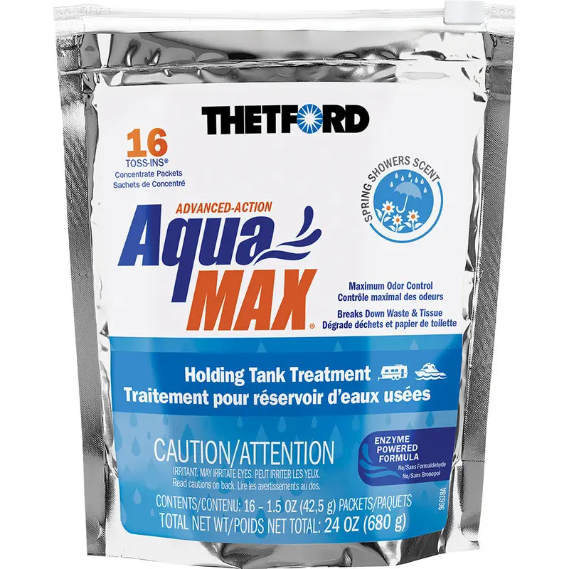 Thetford Aquamax Spring Shower-Scented Holding Tank Treatment — 16 Toss-In Tablets 1