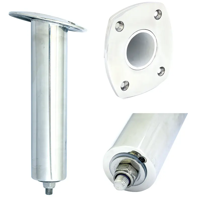 Tigress 4-Hole Extra-Long Swivel Rectangular Rod Holder – 15° Tilt, 12.5-Inch 1