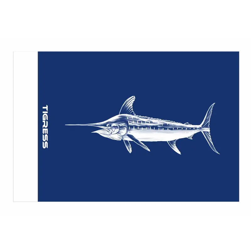 Tigress 88422 Blue Marlin Release Flag – 12" X 18", High-Visibility Marine Decal 1