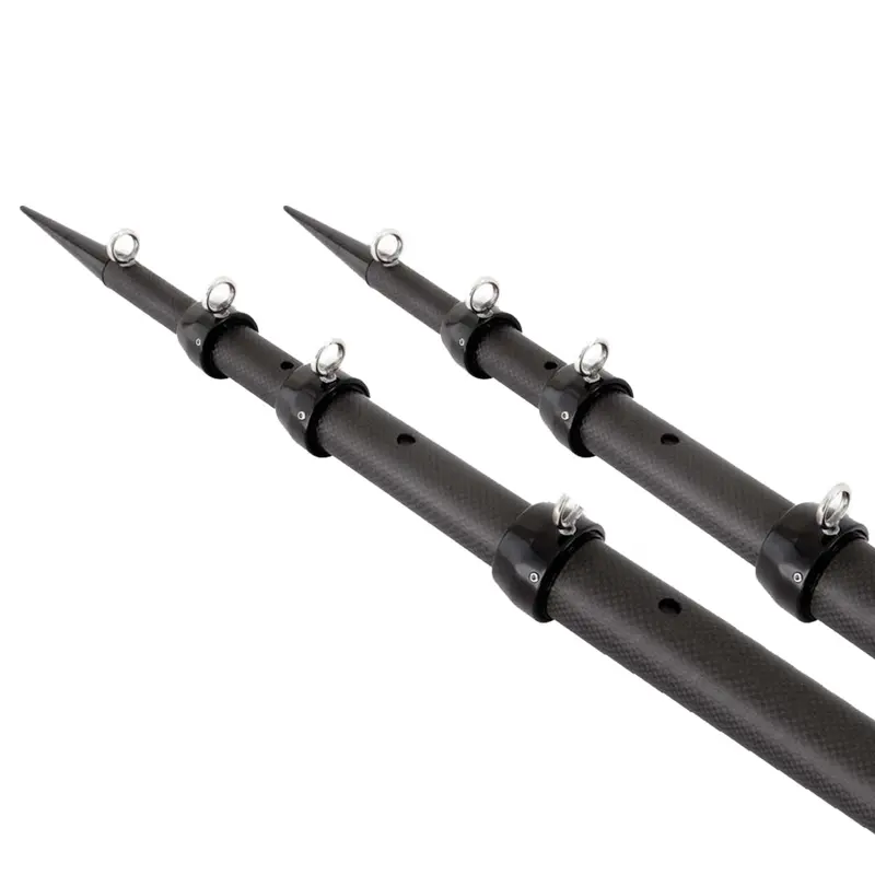 Tigress 88679-6 Pair Of 15-Foot Xd 3K Carbon Fiber Telescoping Outrigger Poles 1