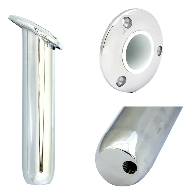 Tigress Round Head Closed-Base Rod Holder – 30° Aggressive Tilt, 9-Inch 1