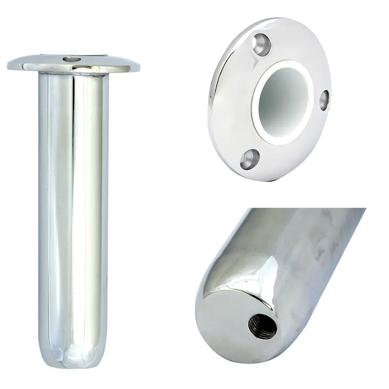 Tigress Round Head Closed-Base Rod Holder – Zero-Degree Mount, 9-Inch 1