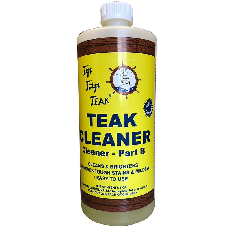 Tip Top Teak Cleaner Part B – Quart-Sized Restorative Solution 1