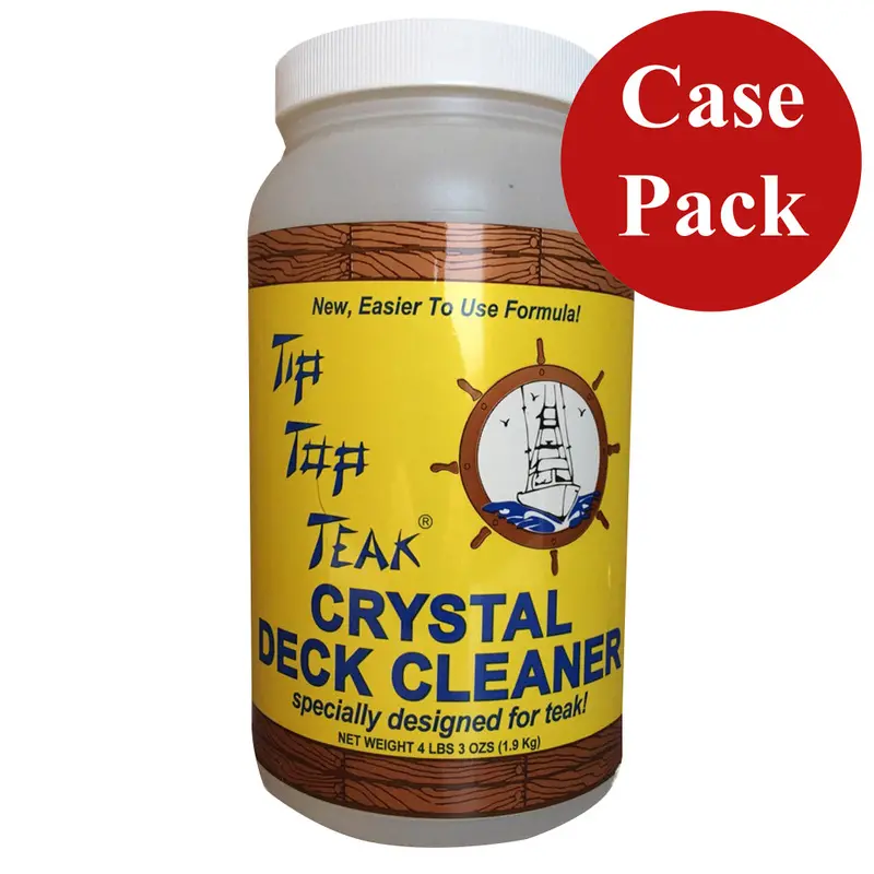Tip Top Teak Crystal Deck Cleaner – Half-Gallon Bottle (4 Lbs 3 Oz), Case Of 6 (Tc 2001Case) 1