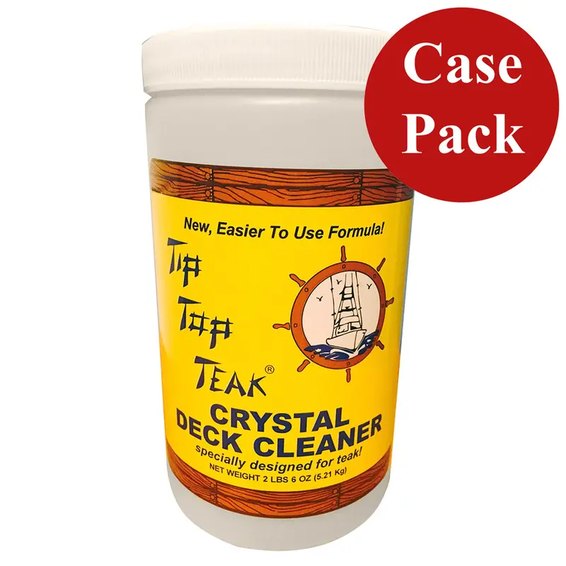 Tip Top Teak Crystal Deck Cleaner – Quart Bottle (2 Lbs 6 Oz), Case Of 12 1