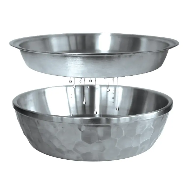 Toadfish 12" Two-Tier Stainless Steel Seafood Serving Bowl – Rust-Resistant Design 1