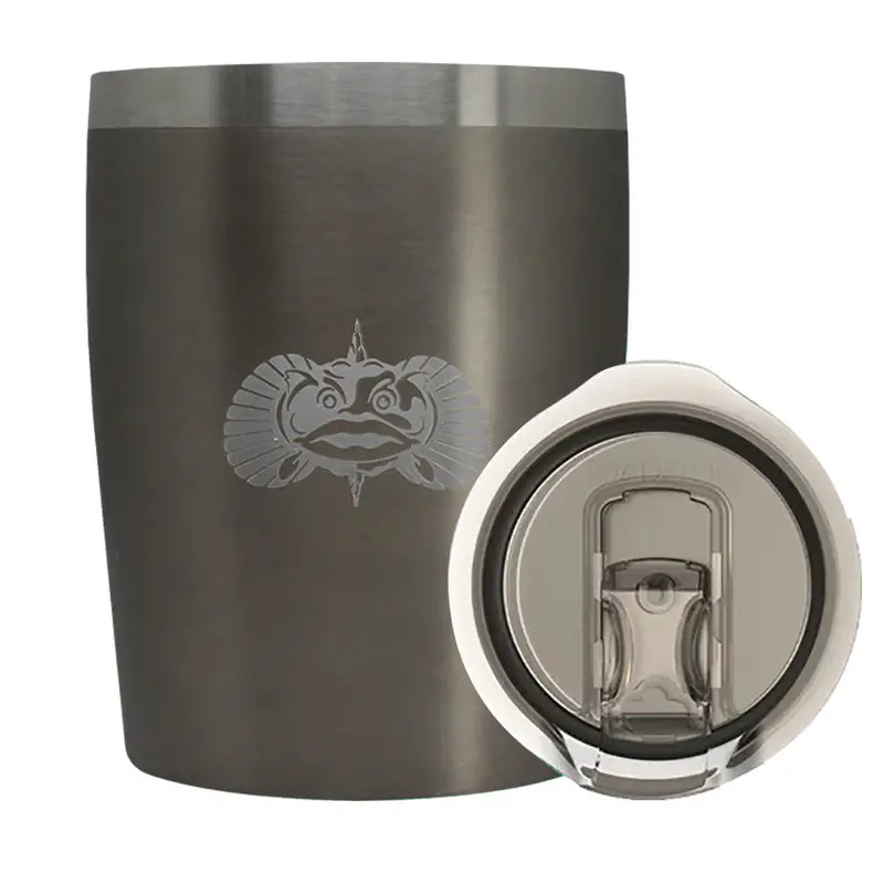 Toadfish Graphite 10Oz Non-Tipping Rocks Tumbler [1077] 1
