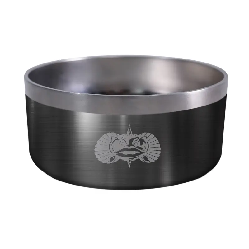 Toadfish Non-Spill Dog Bowl – Graphite Finish 1