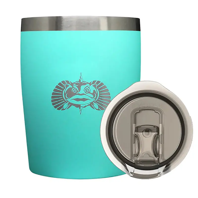 Toadfish Teal 10Oz Spill-Resistant Rocks Tumbler [1075] 1