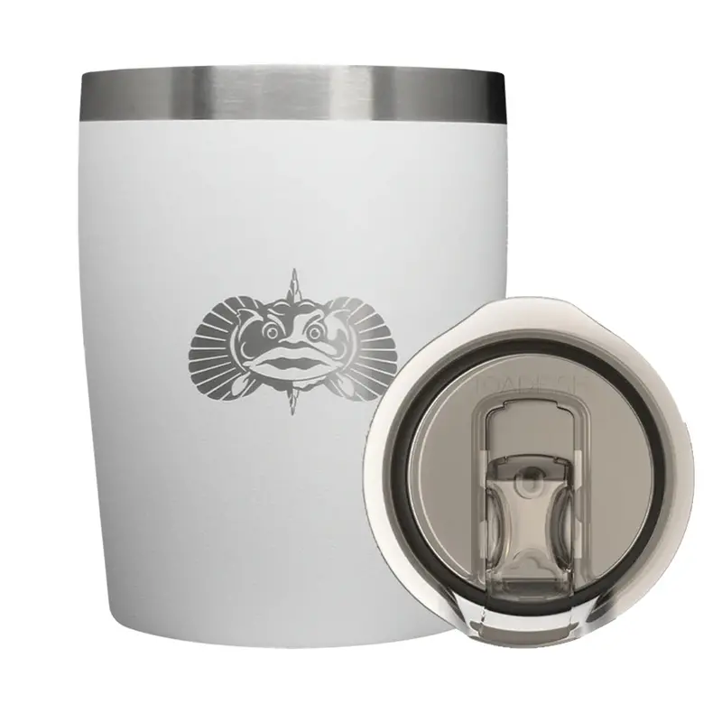 Toadfish White 10Oz Anti-Tip Rocks Tumbler [1076] 1