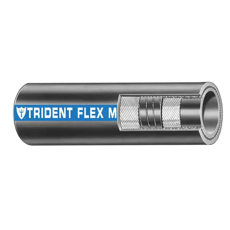 Trident 1-1/4" Flexible Wet Exhaust Hose – Black Marine-Grade Water Hose (Sold By Foot) [100-1146-Ft] 1